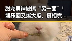 甜宠男神被曝“另一面”！娱乐圈又爆大瓜，真相竟是这样✨